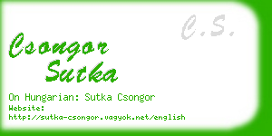 csongor sutka business card